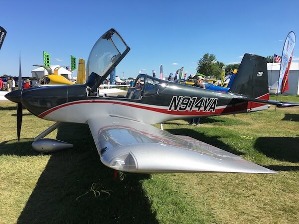 Airplane at Oshkosh tradeshow