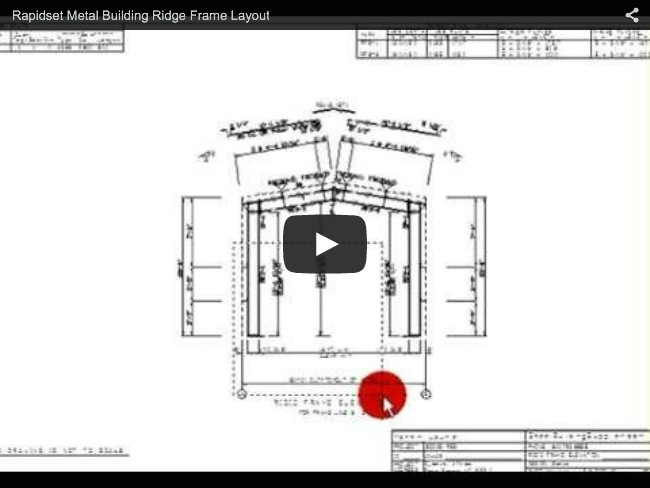 Rapidset Metal Buildings Rigid Frame Layout